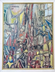 JORGE NORVICK, LABIRINTO, 1989. Guache, 33X41 cm